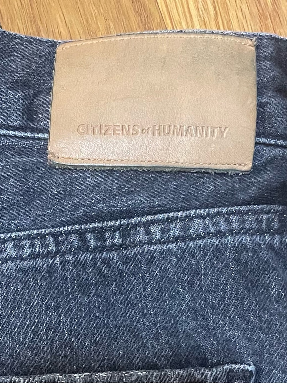 Citizens of Humanity Paloma Baggy Wide Leg Jeans Beverly Brook Black 28 - Picture 6 of 8